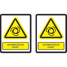 JERMA allerhandestickers Automatische start  set 2 stickers