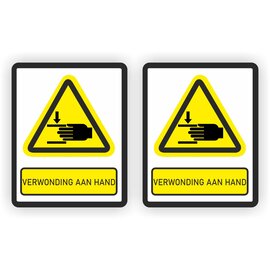 JERMA allerhandestickers Verwonding aan hand set 2 stickers