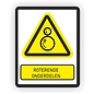 JERMA allerhandestickers Draaiende-, Roterende onderdelen waarschuwing sticker
