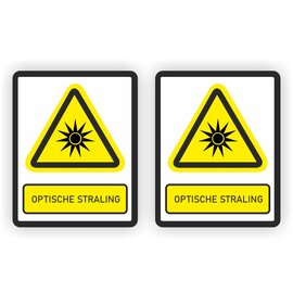 JERMA allerhandestickers Optische straling  stickers
