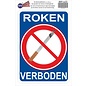 JERMA allerhandestickers Roken verboden sticker groot.