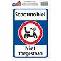 JERMA allerhandestickers Scootmobiel niet toegestaan verkeersbord sticker