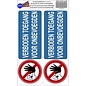 JERMA allerhandestickers Verboden toegang voor onbevoegde sticker set