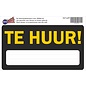 JERMA allerhandestickers TE HUUR aankondiging sticker.