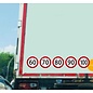 JERMA allerhandestickers Snelheid verkeersbord stickers set van 5 stickers