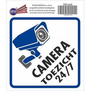 JERMA allerhandestickers Cameratoezicht sticker 24/7