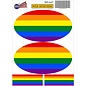 JERMA allerhandestickers Regenboogvlag lgbt auto stickers