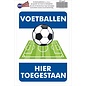 JERMA allerhandestickers Voetballen hier toegestaan sticker