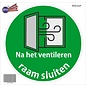 JERMA allerhandestickers Raam sluiten sticker 20 cm