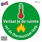 JERMA allerhandestickers Thermostaat omlaag sticker 20 cm