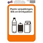 JERMA allerhandestickers Plasticverpakking, Blik, Drinkpakken pictogram sticker.