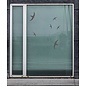 JERMA allerhandestickers Vogel raamstickers voor vogelbescherming sticker donker grijs