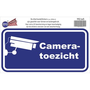 JERMA allerhandestickers Cameratoezicht sticker pictogram