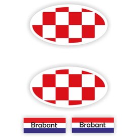 JERMA allerhandestickers Provincie Brabant vlaggen stickers.