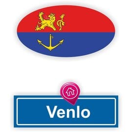 JERMA allerhandestickers Venlo steden vlaggen auto stickers