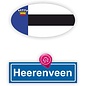 JERMA allerhandestickers Heerenveen steden vlaggen auto stickers set van 2 stickers