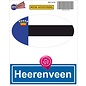 JERMA allerhandestickers Heerenveen steden vlaggen auto stickers set van 2 stickers