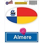 JERMA allerhandestickers Almere steden vlaggen auto stickers set van 2 stickers