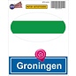 JERMA allerhandestickers Groningen steden vlaggen auto stickers set van 2 stickers