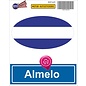 JERMA allerhandestickers Almelo steden vlaggen auto stickers set van 2 stickers