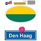 JERMA allerhandestickers Den Haag steden vlaggen auto stickers set van 2 stickers