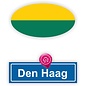 JERMA allerhandestickers Den Haag steden vlaggen auto stickers set van 2 stickers