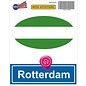 JERMA allerhandestickers Rotterdam steden vlaggen auto stickers set van 2 stickers