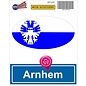 JERMA allerhandestickers Arnhem steden vlaggen auto stickers set van 2 stickers