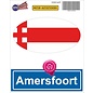 JERMA allerhandestickers Amersfoort steden vlaggen auto stickers set van 2 stickers