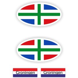 JERMA allerhandestickers Provincie Groningen auto stickers.