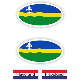 JERMA allerhandestickers Provincie Flevoland auto stickers.
