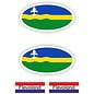 JERMA allerhandestickers Provincie Flevoland vlaggen auto sticker set.