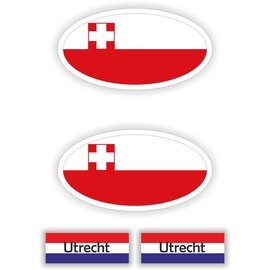 JERMA allerhandestickers Provincie Utrecht auto stickers.