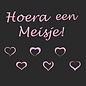 JERMA allerhandestickers Geboorte sticker Hoera een meisje  Rose