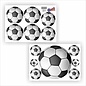 JERMA allerhandestickers Voetbal wand sticker set van 13 ballen.