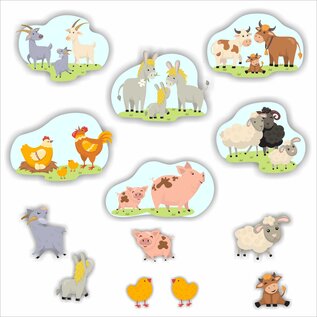 JERMA allerhandestickers Kinderkamer stickers boerderij dieren.