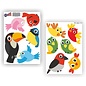 JERMA allerhandestickers Vogelbescherming raamstickers set  vrolijke vogels