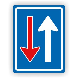 JERMA allerhandestickers Voorrang Op Tegemoetkomend Verkeer verkeersbord sticker