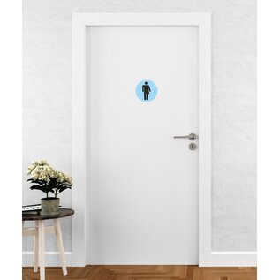 JERMA allerhandestickers WC deur sticker Genderneutraal set 2 stuks