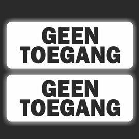 JERMA allerhandestickers Geen toegang deur sticker set 2 st.