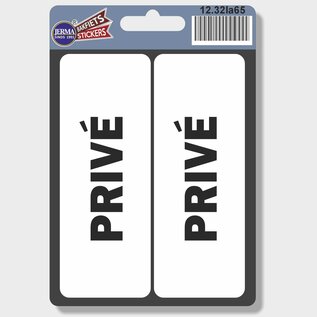 JERMA allerhandestickers Privé deur stickers set 2 stuks