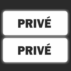 JERMA allerhandestickers Privé deur stickers set