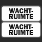 JERMA allerhandestickers Wachtruimte sticker set van 2 stuks