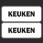 JERMA allerhandestickers KEUKEN sticker set 2 stuks