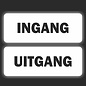 JERMA allerhandestickers INGANG en UITGANG stickers