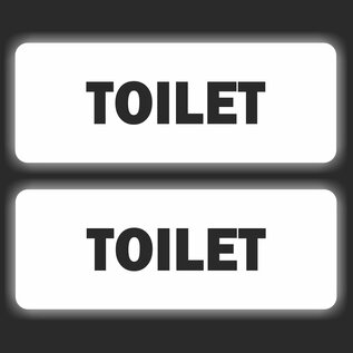 JERMA allerhandestickers TOILET deursticker set 2 stuks.