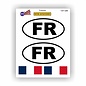 JERMA allerhandestickers FR, Frankrijk auto sticker set 4 stuks.