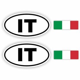 JERMA allerhandestickers IT, Italië auto sticker set