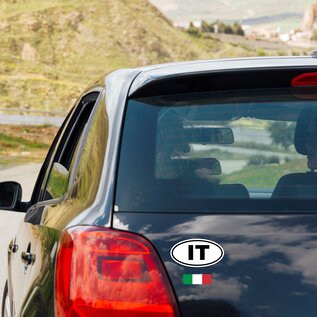 JERMA allerhandestickers IT, Italië auto sticker set 4 stuks.