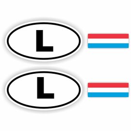 JERMA allerhandestickers L, Luxemburg auto sticker set